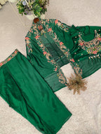 Designer Ethnic Dhoti Set with Sequence Embroidery Work