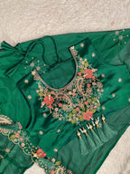 Designer Ethnic Dhoti Set with Sequence Embroidery Work