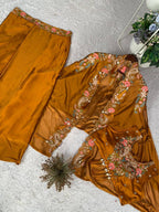 Designer Ethnic Dhoti Set with Sequence Embroidery Work