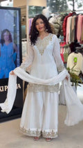 Wedding Ready Fandy Outfit with Matching Embroidered Palazzo