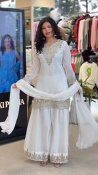 Wedding Ready Fandy Outfit with Matching Embroidered Palazzo