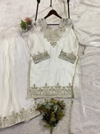 Wedding Ready Fandy Outfit with Matching Embroidered Palazzo