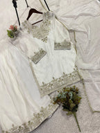 Wedding Ready Fandy Outfit with Matching Embroidered Palazzo