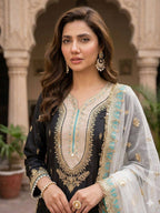 Premium Sequence Embroidery Palazzo Suit for Special Occasions