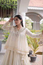 Rang Raas Cotton Lehenga Choli Set with Gotta Patti & Mirror Work