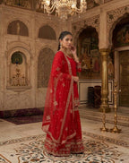 Luxury Sequence Embroidered Sharara Suit for Festive Occasions