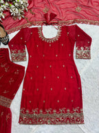 Luxury Sequence Embroidered Sharara Suit for Festive Occasions