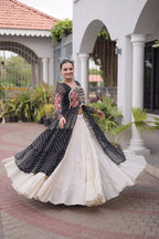 Aadhya Cotton Lehenga with Kutchi Patchwork Laheriya Kurti