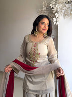 Royal Farshi Pant Ensemble with Soft Digital Print Dupatta