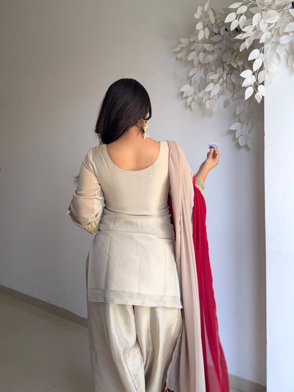 Royal Farshi Pant Ensemble with Soft Digital Print Dupatta