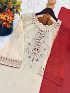Royal Farshi Pant Ensemble with Soft Digital Print Dupatta