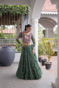 Navya Raas Georgette Bandhani Lehenga Choli Set with Kutchi Patchwork Blouse
