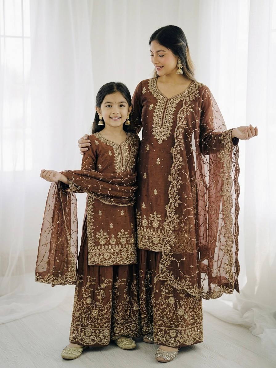 Timeless Mother Daughter Matching Outfit with Premium Styling