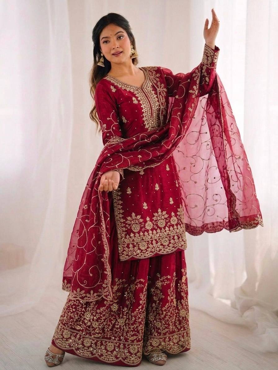 Premium Sequence Work Outfit Crafted for Special Occasions