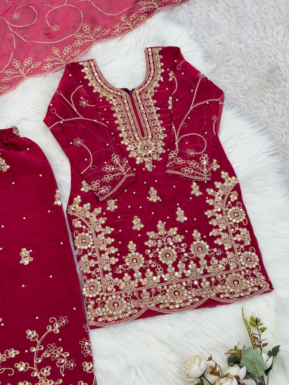 Premium Sequence Work Outfit Crafted for Special Occasions