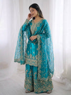 Noor Mahal Designer Sequence Embroidery Mother Daughter Outfit Set
