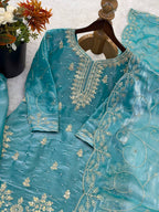 Noor Mahal Designer Sequence Embroidery Mother Daughter Outfit Set