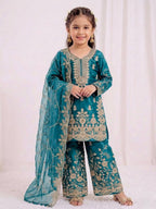 Noor Mahal Designer Sequence Embroidery Mother Daughter Outfit Set