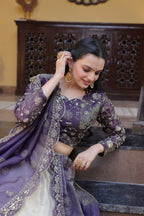 Elegant Zari Embroidered Lehenga with Designer Dupatta