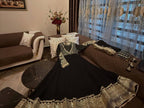 Afsana Étoile Designer Heavy Georgette Sequins Embroidered Anarkali Gown Set with 4 Meter Flair and Embroidered Dupatta