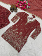 Designer Party Wear Sharara Suit with Premium Craftsmanship