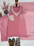 Vaidehi Heavy Fendy Silk Embroidered Coding Sequins Kurti with Palazzo, Choli & Dupatta Set