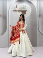 Royal Badhni Style Pure Chinon Silk Lehenga Choli with Heavy Sequin Embroidery, Thread & Cording Work, Dori Cancan Lehenga and Designer Dupatta