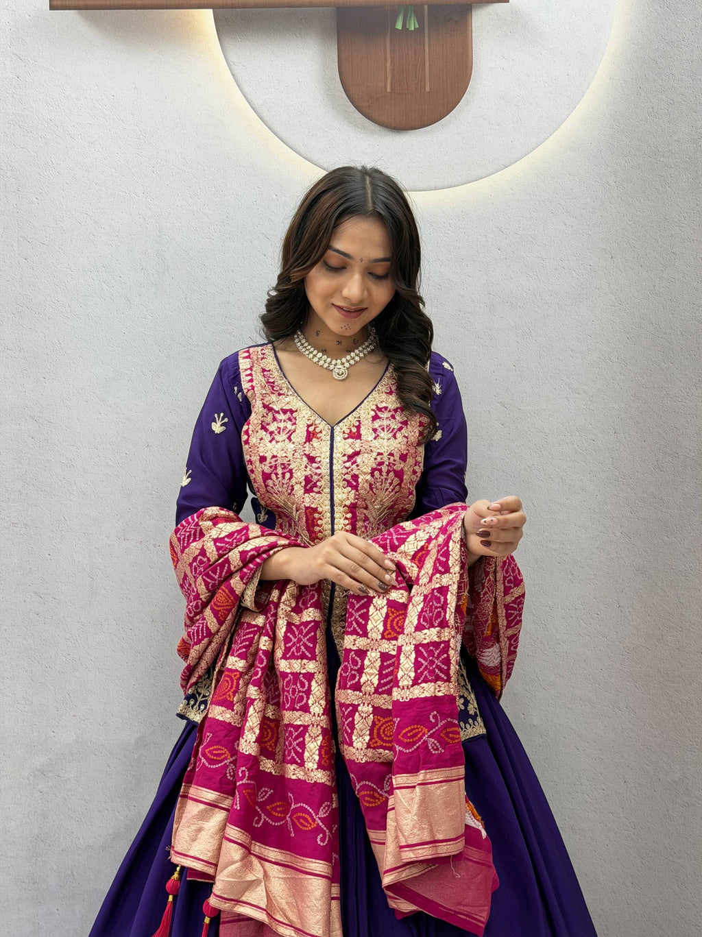 Royal Badhni Style Pure Chinon Silk Lehenga Choli with Heavy Sequin Embroidery, Thread & Cording Work, Dori Cancan Lehenga and Designer Dupatta