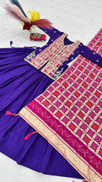 Royal Badhni Style Pure Chinon Silk Lehenga Choli with Heavy Sequin Embroidery, Thread & Cording Work, Dori Cancan Lehenga and Designer Dupatta