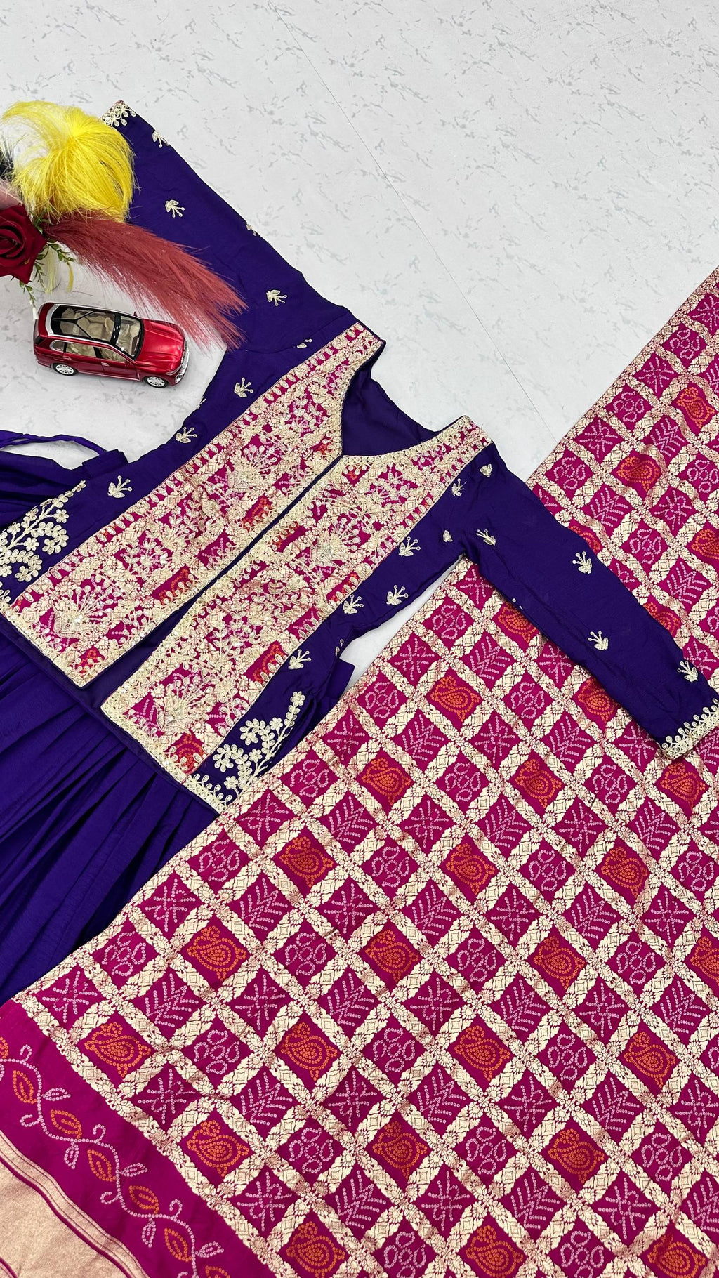 Royal Badhni Style Pure Chinon Silk Lehenga Choli with Heavy Sequin Embroidery, Thread & Cording Work, Dori Cancan Lehenga and Designer Dupatta