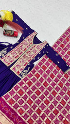 Royal Badhni Style Pure Chinon Silk Lehenga Choli with Heavy Sequin Embroidery, Thread & Cording Work, Dori Cancan Lehenga and Designer Dupatta