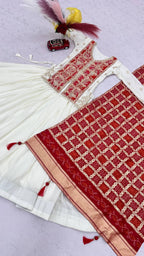 Royal Badhni Style Pure Chinon Silk Lehenga Choli with Heavy Sequin Embroidery, Thread & Cording Work, Dori Cancan Lehenga and Designer Dupatta