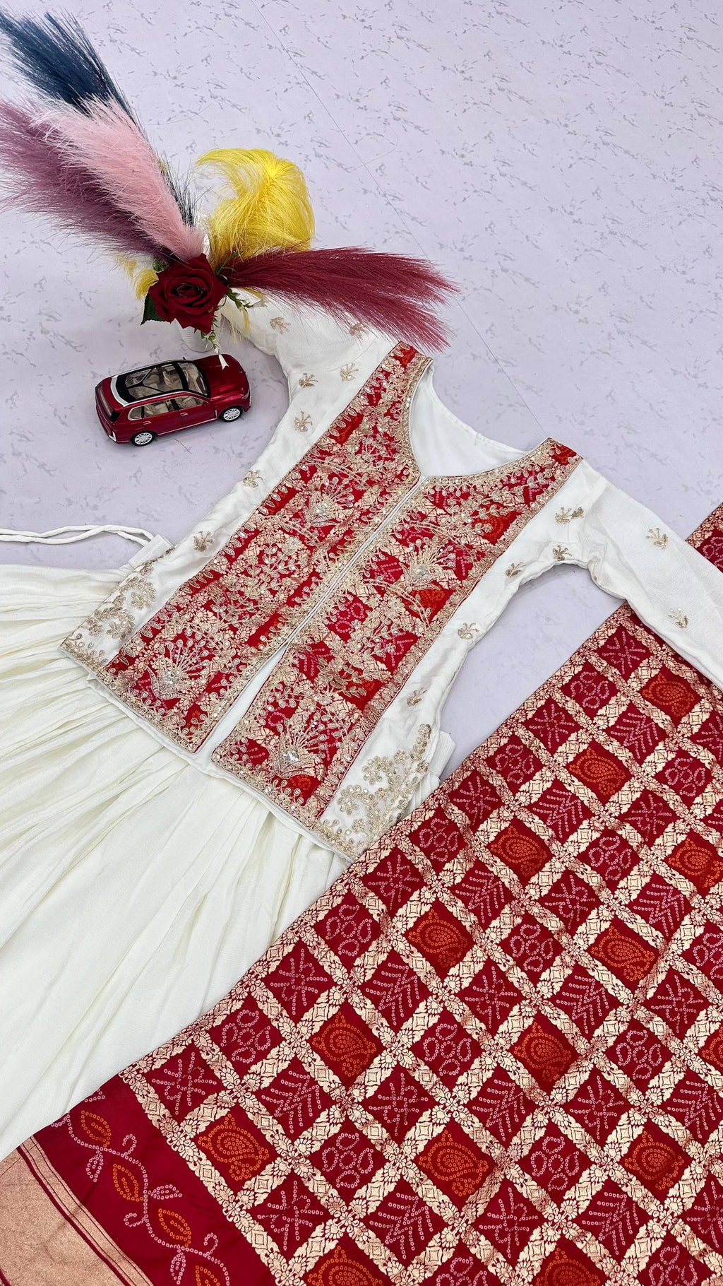 Royal Badhni Style Pure Chinon Silk Lehenga Choli with Heavy Sequin Embroidery, Thread & Cording Work, Dori Cancan Lehenga and Designer Dupatta