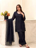 Heavy Fandy Silk Suit with Embroidery Beads Work & Moti Dupatta
