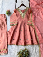 Luxury Salwar Suit with Sequence Embroidery Detailing