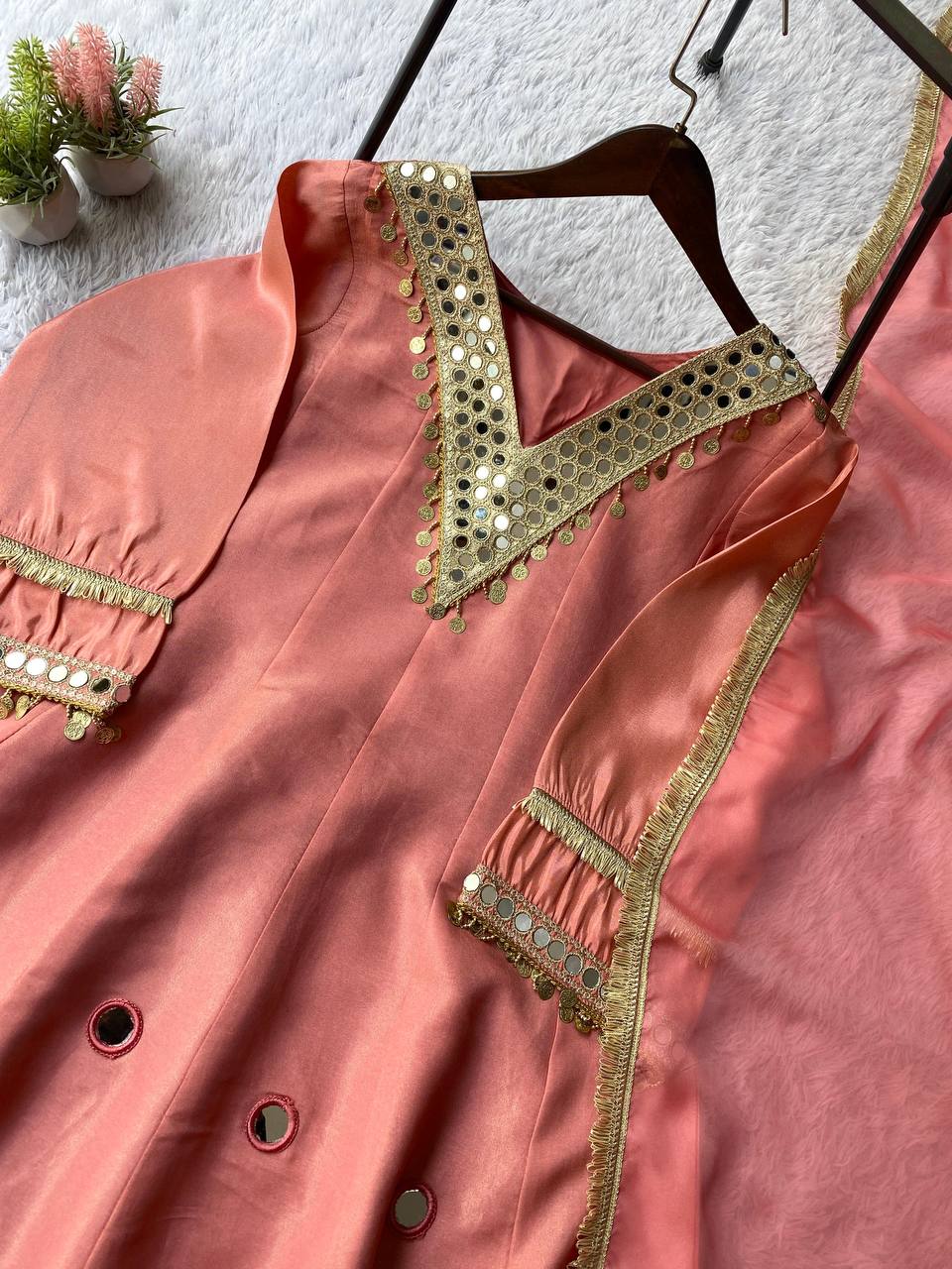 Luxury Salwar Suit with Sequence Embroidery Detailing