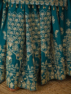 Designer Chinnon Silk Lehenga Choli Set with Embroidery & Sequins