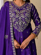 Designer Chinnon Silk Lehenga Choli Set with Embroidery & Sequins