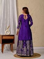 Designer Chinnon Silk Lehenga Choli Set with Embroidery & Sequins