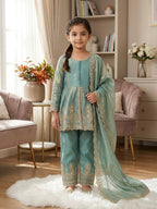 Wedding Special Fendy Silk Sequence Embroidery Palazzo Collection