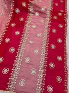 Premium Fendy Silk Embroidered Sequins Suit Set with Matching Dupatta