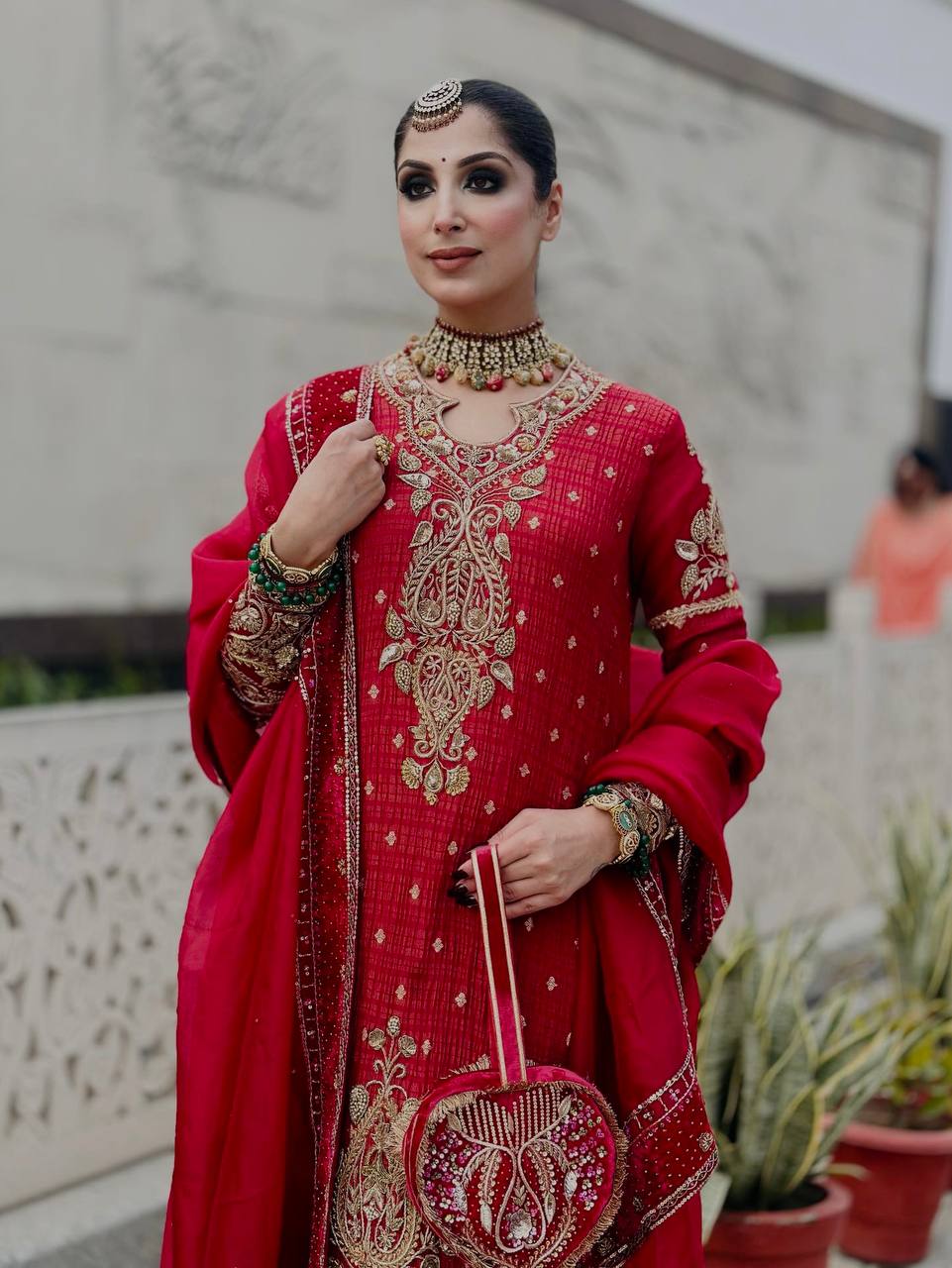 Trending Embroidered Crunchy Silk Outfit for Festive Glamour