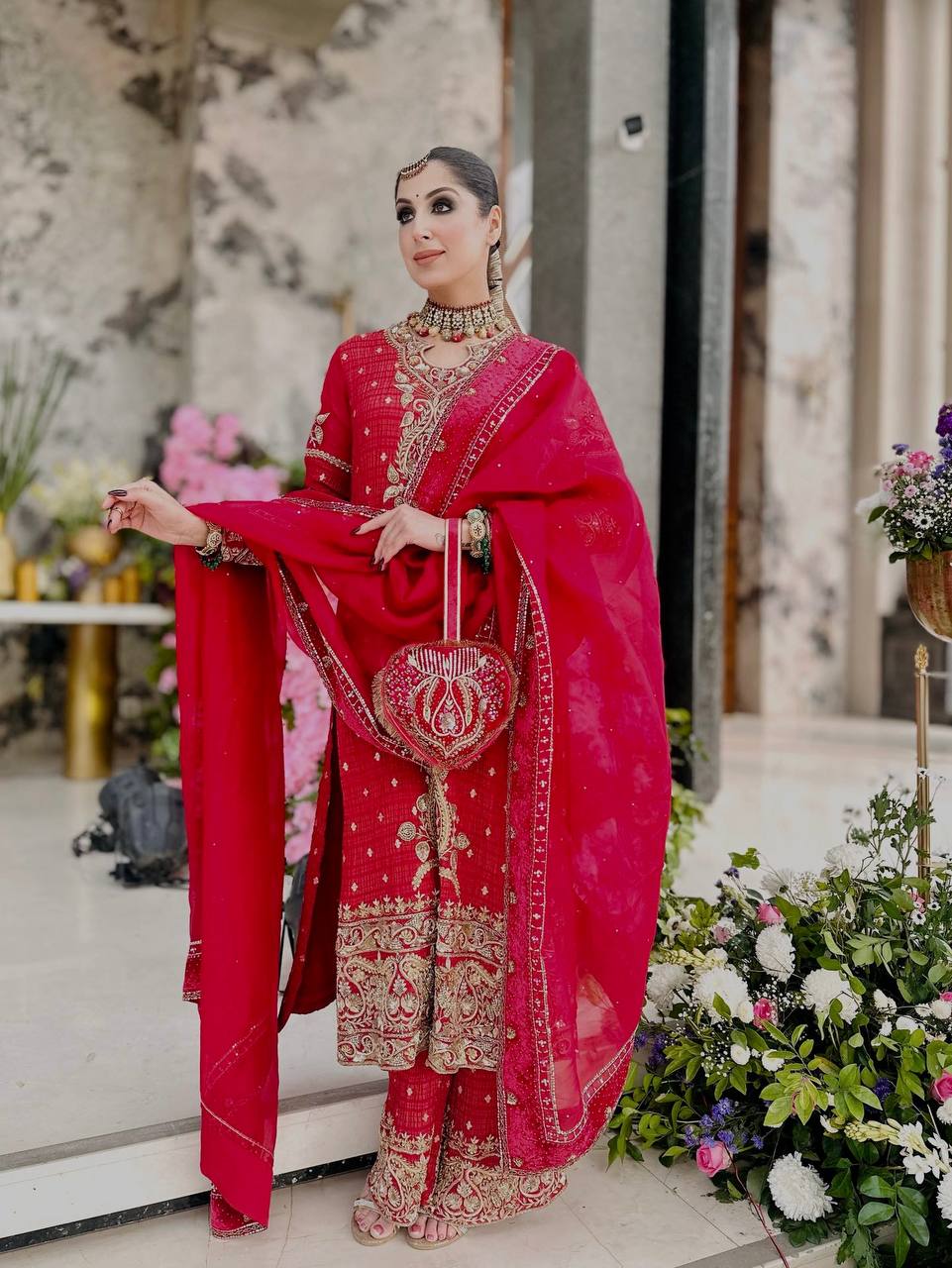 Trending Embroidered Crunchy Silk Outfit for Festive Glamour
