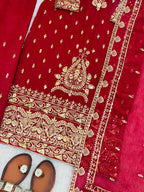 Trending Embroidered Crunchy Silk Outfit for Festive Glamour