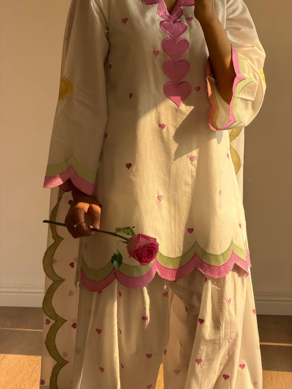 Classy Mul Chanderi Embroidery Work Salwar Suit Set