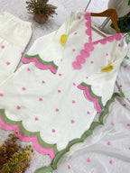 Classy Mul Chanderi Embroidery Work Salwar Suit Set