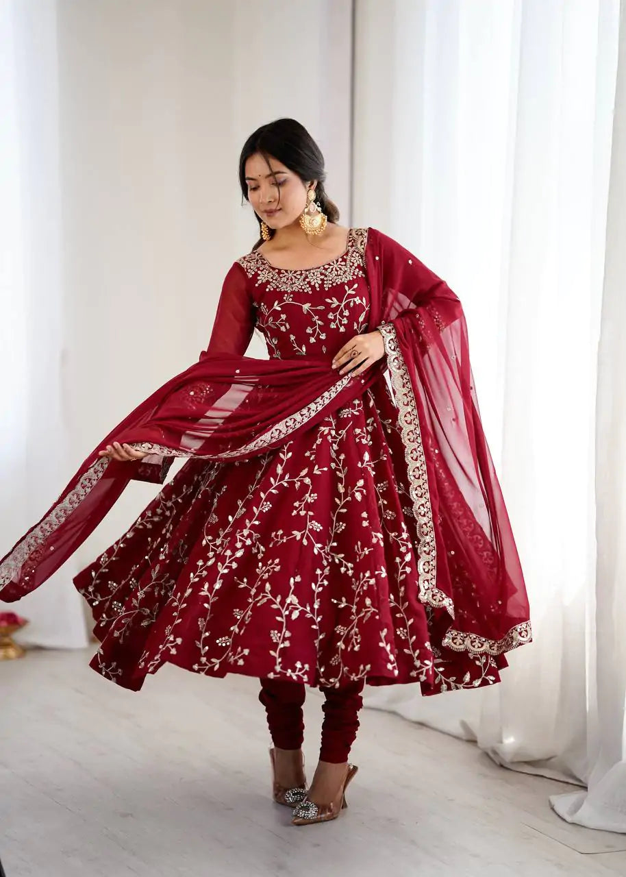 Chandni Raaz Anarkalis with 4.5 Meter Flair and Chudidar