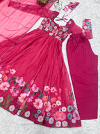 Gulrang Organza Silk Handworked Anarkali Set with Gota Patti Dupatta