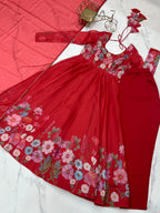 Gulrang Organza Silk Handworked Anarkali Set with Gota Patti Dupatta