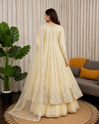 Vamika Georgette Sequins & Mirror Work Anarkali Lehenga Set with Dupatta